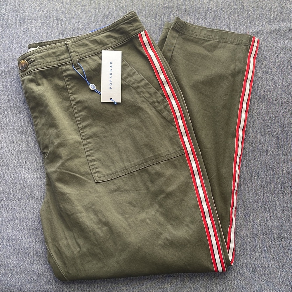 POPSUGAR Army Green Pants size 18